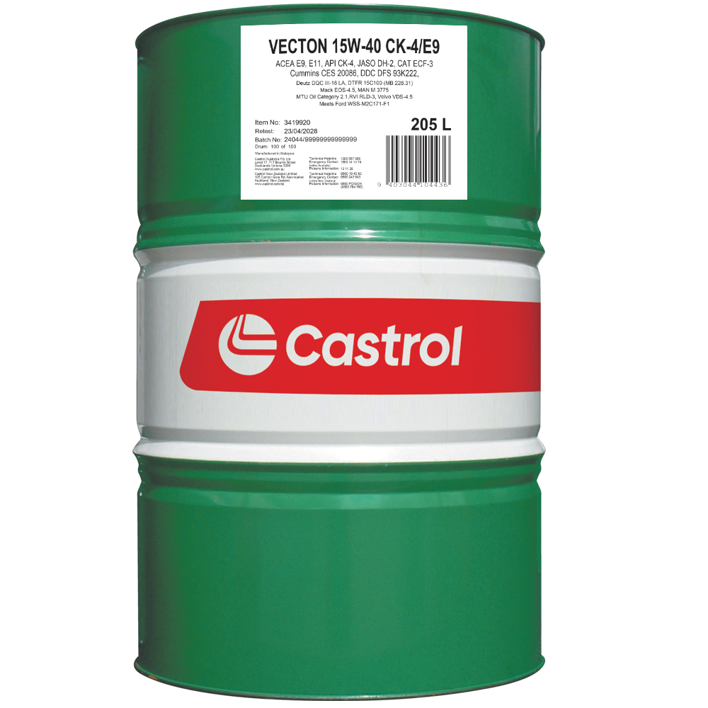 Castrol VECTON 15W40 CK-4/E9 205L